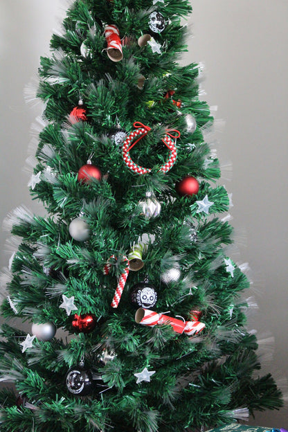 Christmas Tree Paracord Wreath And Candy Cane Ornament