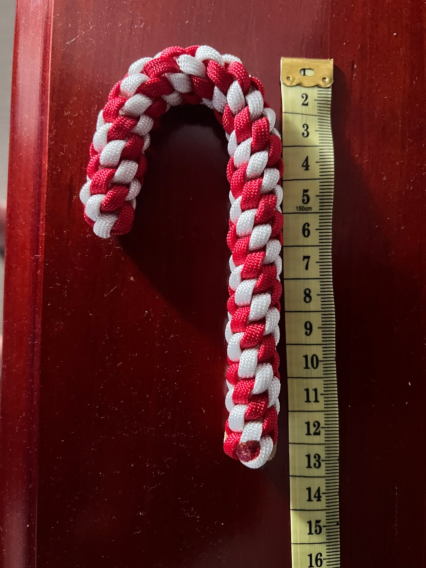 Christmas Tree Paracord Wreath And Candy Cane Ornament