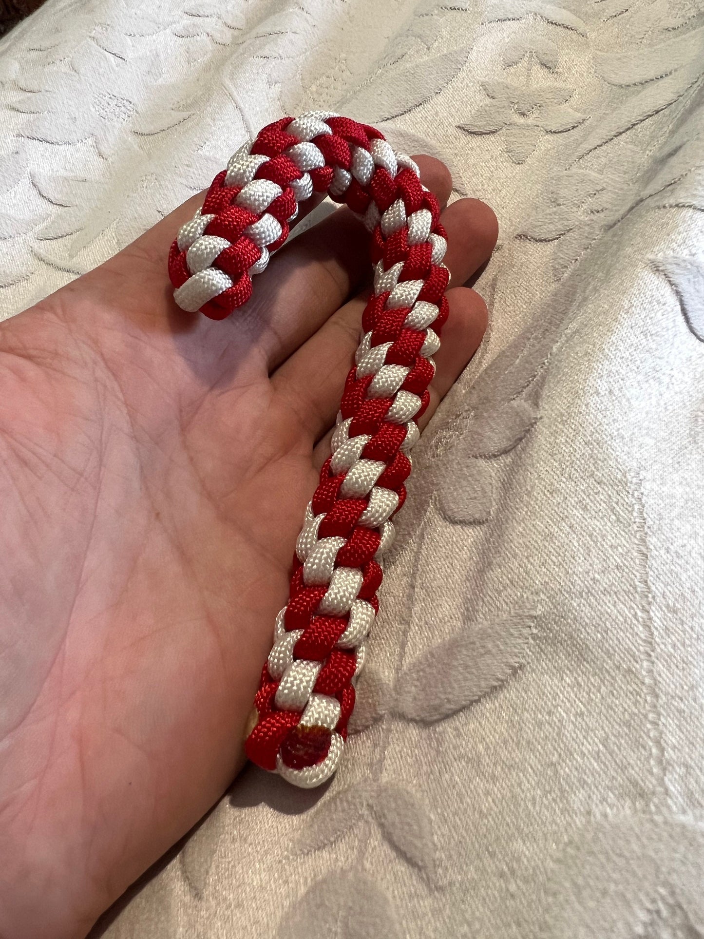 Christmas Tree Paracord Wreath And Candy Cane Ornament